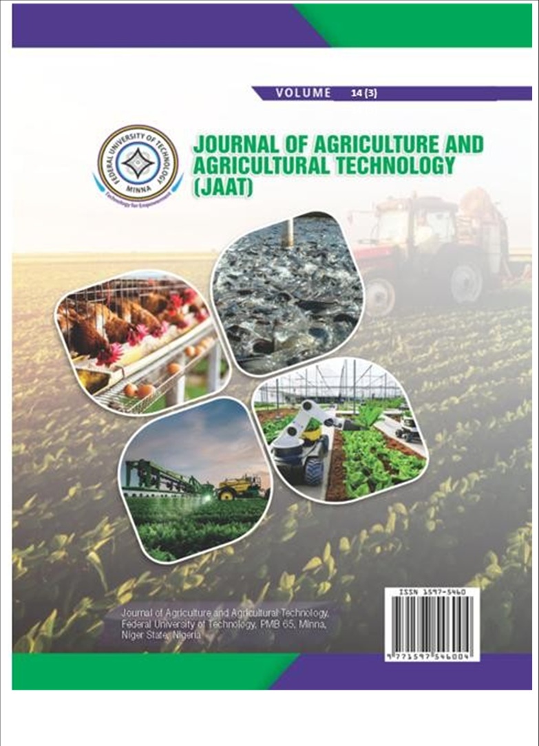 					View Vol. 14 No. 3 (2025): JOURNAL OF AGRICULTURE AND AGRICULTURAL TECHNOLOGY 
				
